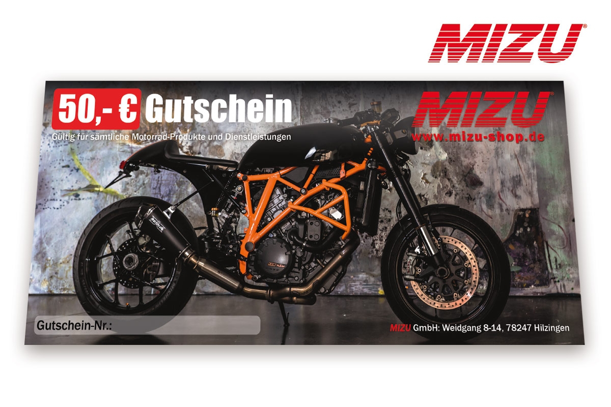 MIZU Gutschein "Motorrad"