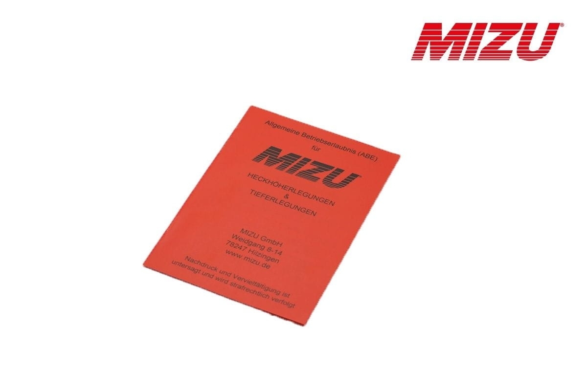 ABE für MIZU Höher-/ Tieferlegungen (KBA-Nr 91049)