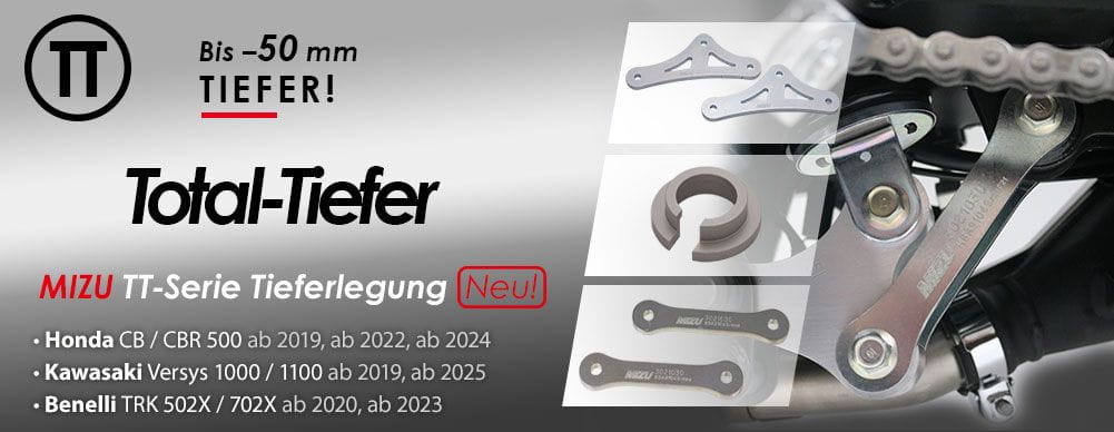 TT Total Tiefer MIZU Tieferlegung Honda Kawasaki Benelli
